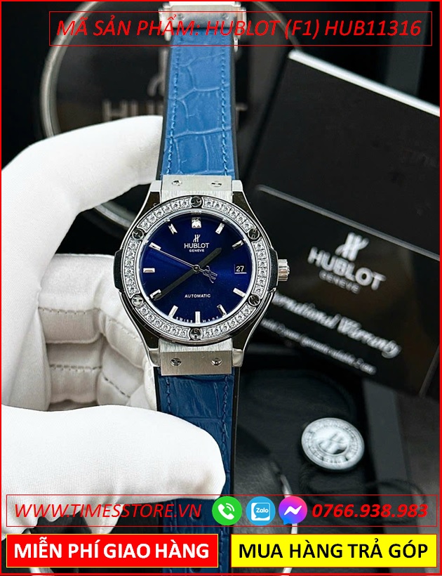 dong-ho-nu-hublot-f1-automatic-mat-tron-dinh-da-day-silicone-xanh-timesstore-vn