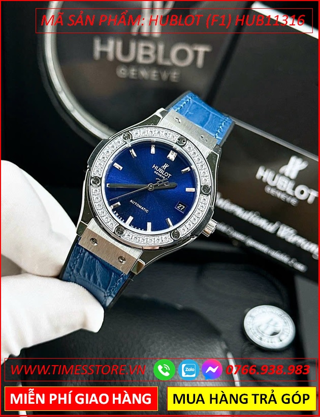 dong-ho-nu-hublot-f1-automatic-mat-tron-dinh-da-day-silicone-xanh-timesstore-vn