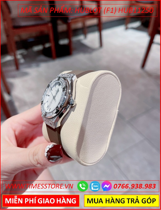 dong-ho-nu-hublot-f1-classic-fusion-mat-trang-day-silicone-nau-timesstore-vn