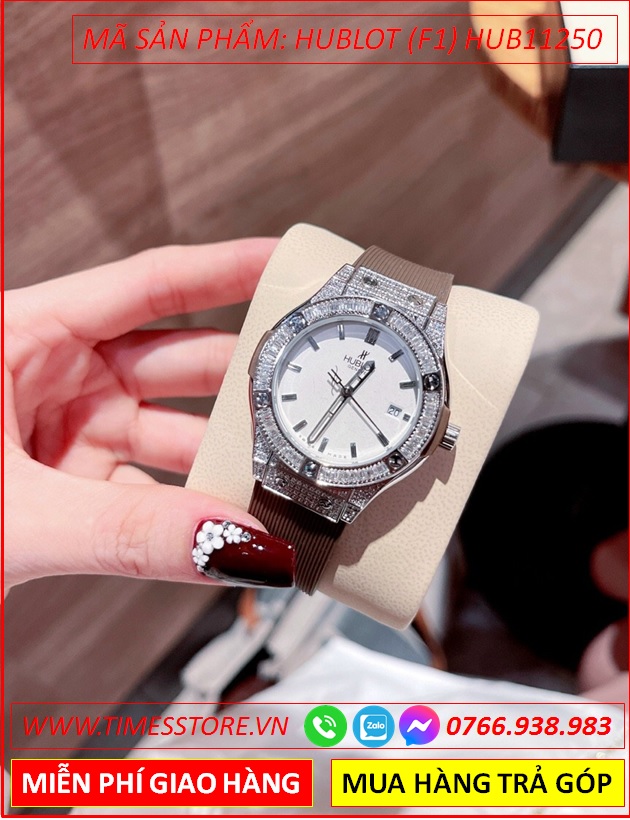 dong-ho-nu-hublot-f1-classic-fusion-mat-trang-day-silicone-nau-timesstore-vn