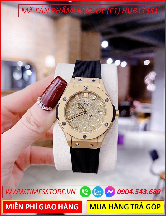 dong-ho-nu-hublot-f1-mat-tron-vang-gold-day-silicone-den-timesstore-vn