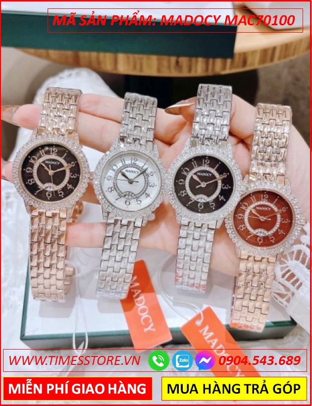 dong-ho-nu-madocy-mat-den-dinh-da-day-kim-loai-rose-gold-timesstore-vn