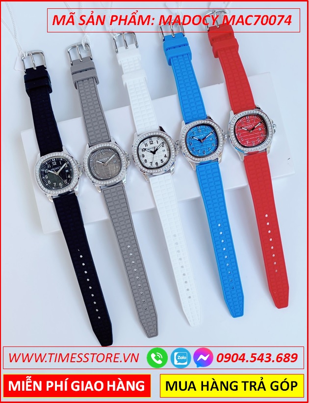 dong-ho-nu-madocy-tua-patek-phillipe-mat-dinh-da-day-silicone-xanh-timesstore-vn