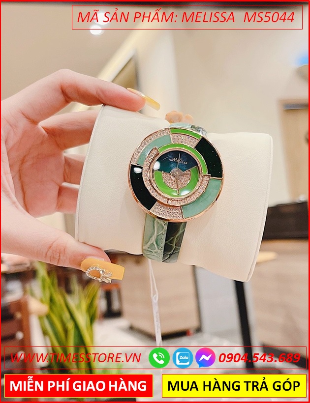 dong-ho-nu-melissa-bulgari-mat-tron-xoay-dinh-da-rose-gold-day-da-hai-mau-xanh-ngoc-xanh-la-thoi-trang-dep-gia-re-timesstore-vn