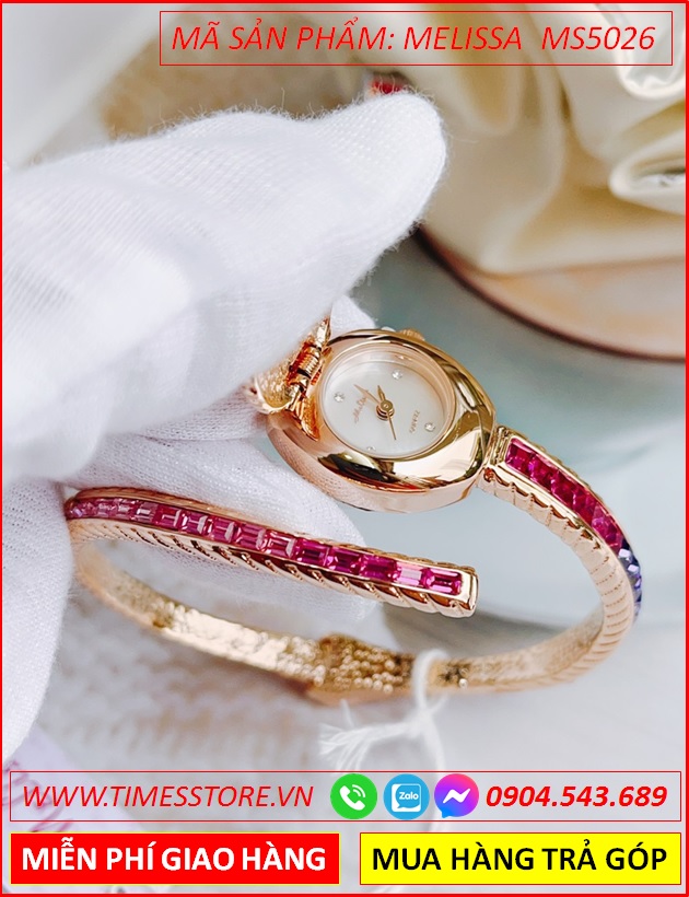 dong-ho-nu-melissa-dau-ran-dinh-da-swarovski-lac-tay-vang-hong-thoi-trang-dep-gia-re-timesstore-vn