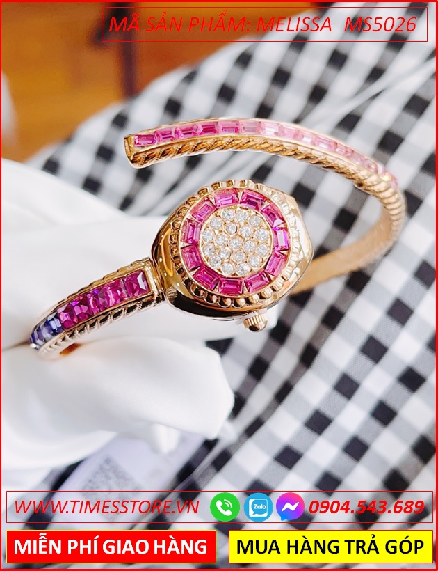 dong-ho-nu-melissa-dau-ran-dinh-da-swarovski-lac-tay-vang-hong-thoi-trang-dep-gia-re-timesstore-vn