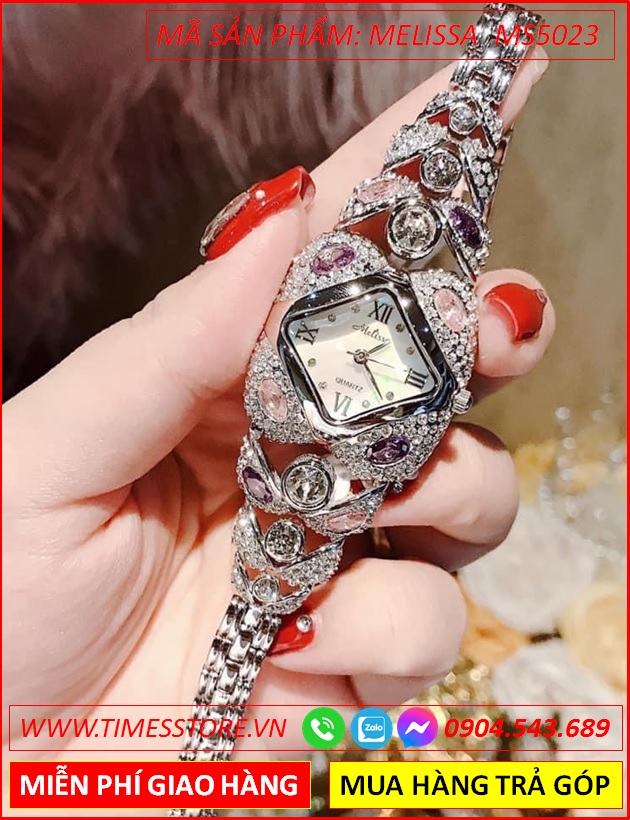 dong-ho-nu-melissa-for-ladies-dinh-da-nhieu-mau-lac-tay-silver-thoi-trang-dep-gia-re-timesstore-vn