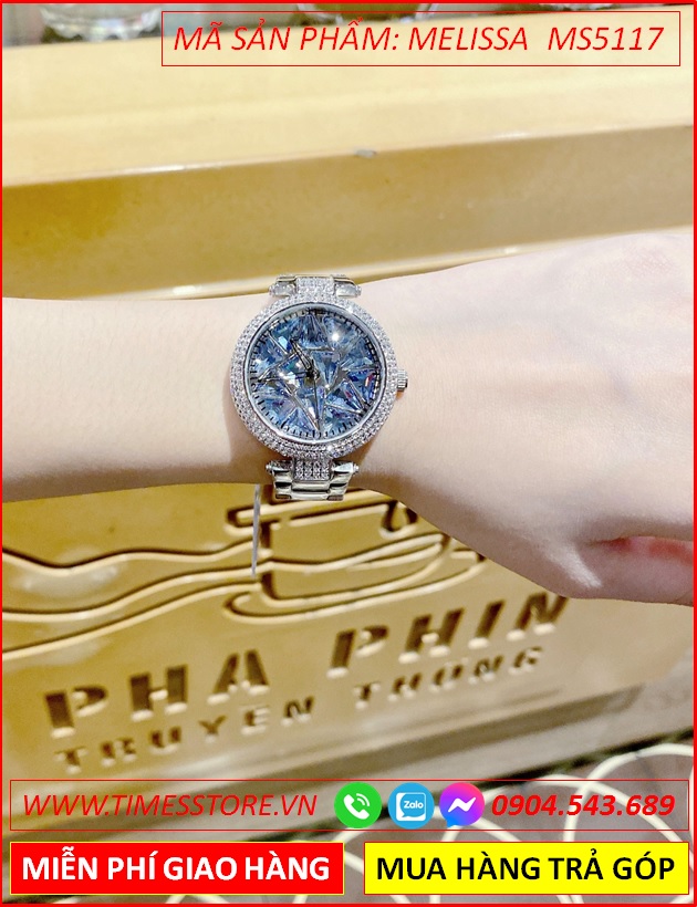 dong-ho-nu-melissa-mat-pha-le-xanh-xoay-day-kim-loai-timesstore-vn