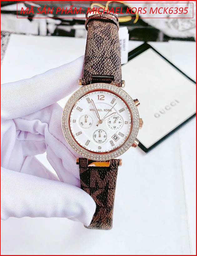 dong-ho-nu-michael-kors-chronograph-parker-day-da-nau-logo-timesstore-vn