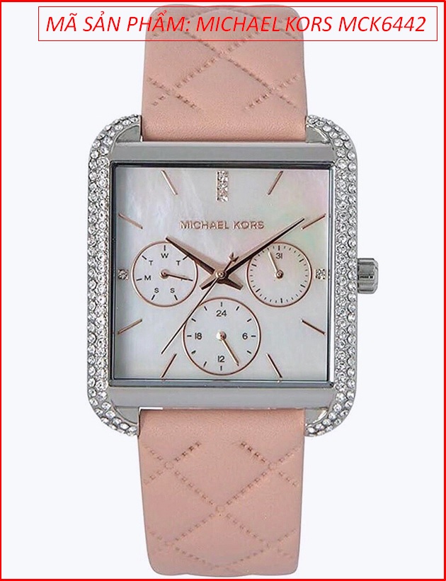 dong-ho-nu-michael-kors-mat-vuong-chronograph-day-da-hong-timesstore-vn