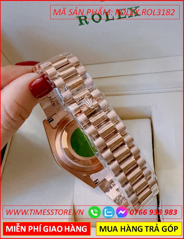 dong-ho-nu-rolex-f1-automatic-2-lich-mat-nieng-khia-day-rose-gold-timesstore-vn