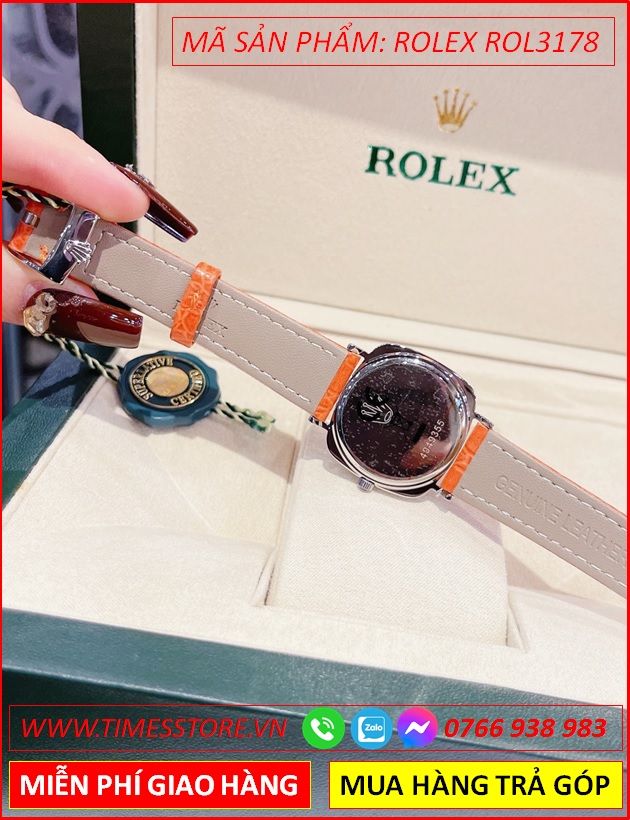 dong-ho-nu-rolex-f1-cellini-mat-vuong-trang-day-da-cam-timesstore-vn