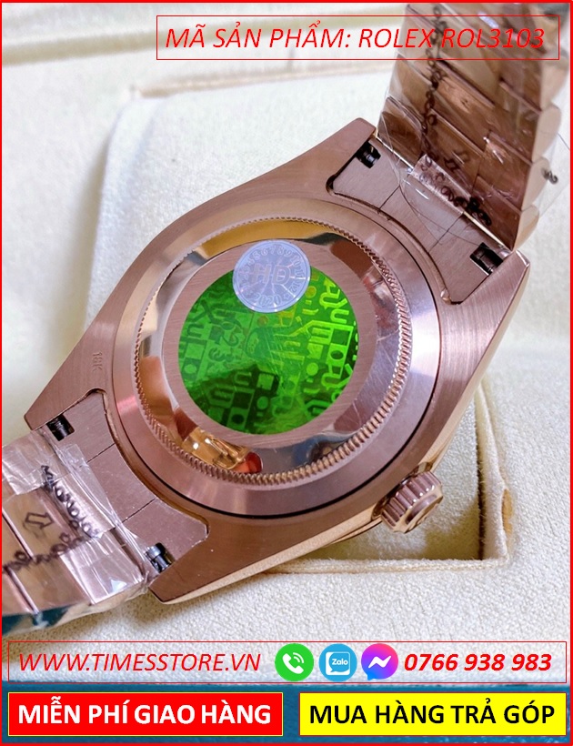 dong-ho-nu-rolex-f1-co-2-lich-mat-vang-nieng-khia-day-vang-gold-timesstore-vn