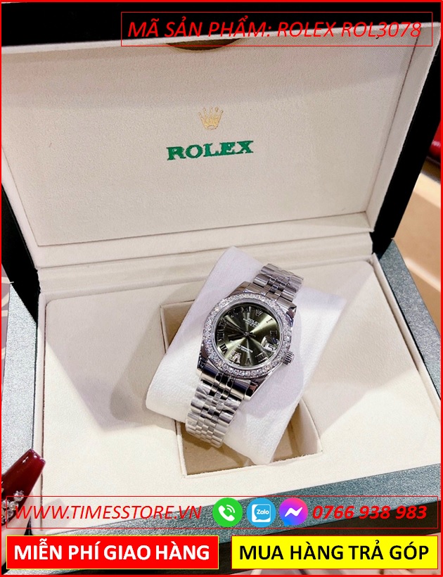 dong-ho-nu-rolex-just-f1-automatic-mat-so-la-ma-day-kim-loai-timesstore-vn