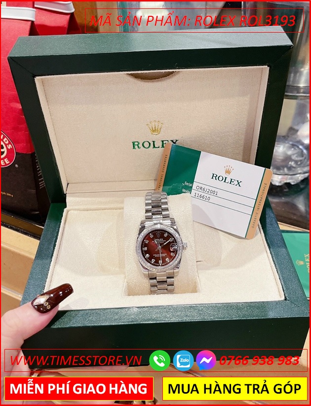 dong-ho-nu-rolex-mat-do-dinh-da-day-kim-loai-timesstore-vn