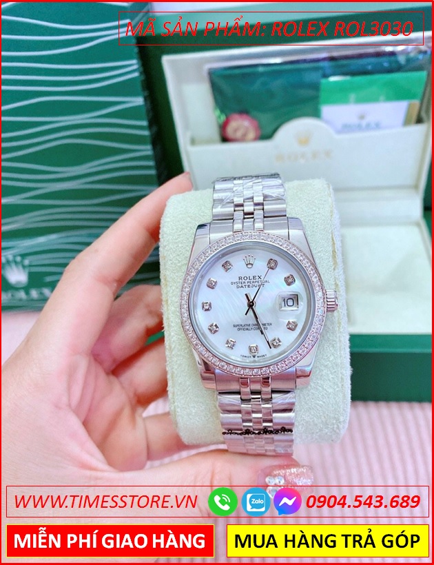 dong-ho-nam-rolex-sieu-cap-replica-1-1-mat-trang-xa-cu-swarovski-day-kim-loai-dep-gia-re-timesstore-vn