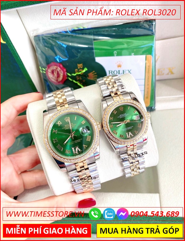 dong-ho-cap-doi-rolex-sieu-cap-replica-1-1-mat-xanh-swarovski-vang-gold-dep-gia-re-timesstore-vn