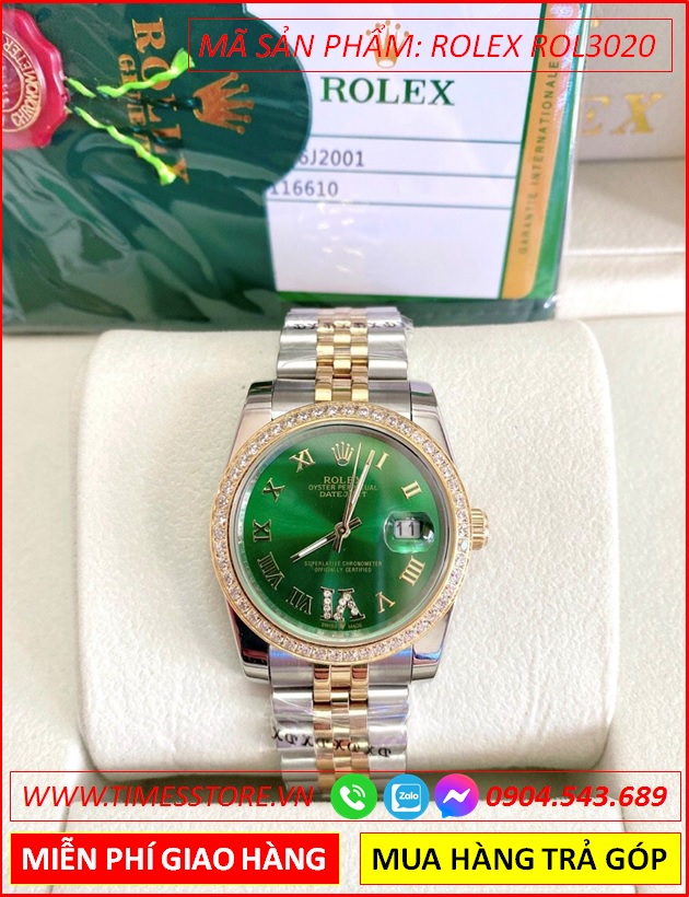 dong-ho-nam-rolex-sieu-cap-replica-1-1-mat-xanh-swarovski-vang-gold-dep-gia-re-timesstore-vn