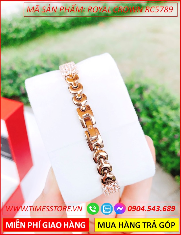 dong-ho-nu-royal-crown-mat-elip-day-kim-loai-rose-gold-timesstore-vn