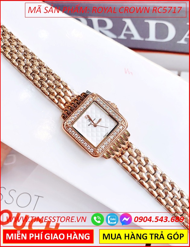 dong-ho-nu-royal-crown-mat-vuong-day-kim-loai-rose-gold-timesstore-vn