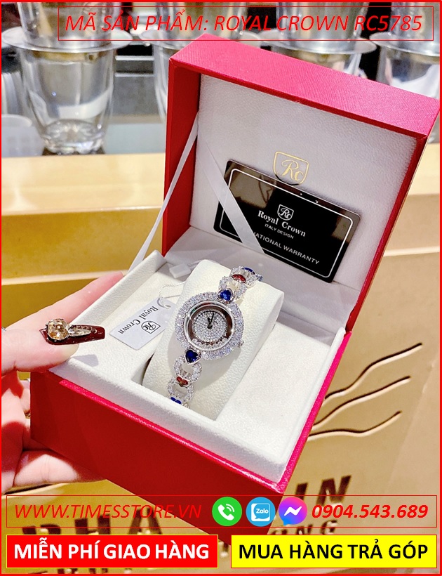 dong-ho-nu-royal-crown-tua-chopard-lac-tay-full-da-trang-timesstore-vn