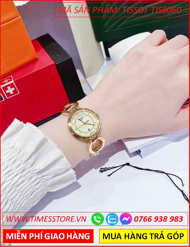 dong-ho-nu-tissot-flamingo-mat-tron-lac-tay-vang-gold-timesstore-vn