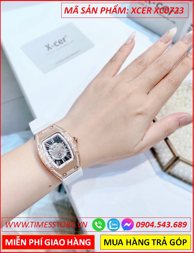 dong-ho-nu-xcer-automatic-lo-co-skeleton-rose-gold-day-silicone-timesstore-vn