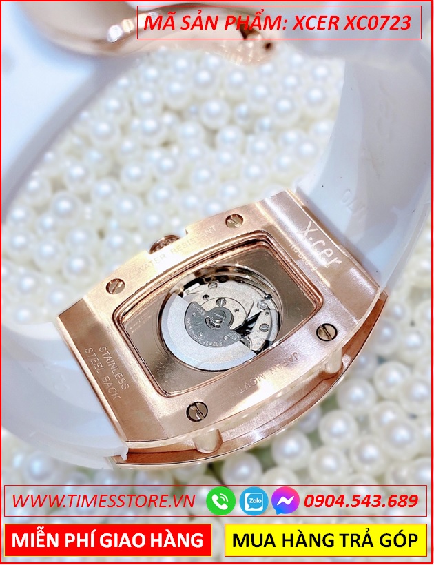 dong-ho-nu-xcer-automatic-lo-co-skeleton-rose-gold-day-silicone-timesstore-vn