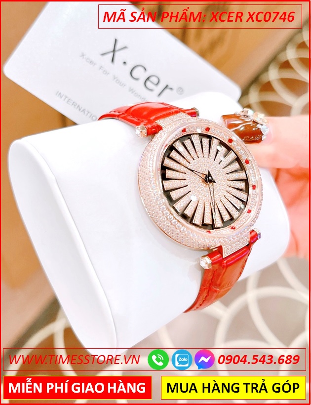 dong-ho-nu-xcer-mat-canh-hoa-xoay-full-da-rose-gold-day-da-do-timesstore-vn