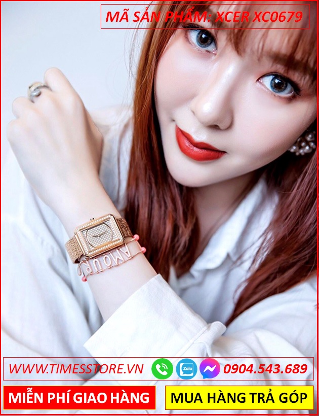 dong-ho-nu-xcer-mat-chu-nhat-full-diamond-day-mesh-rose-gold-timesstore-vn