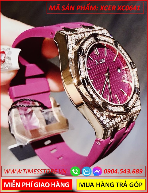 dong-ho-nu-xcer-tua-hublot-da-swarovski-rose-gold-day-silicone-tim-timesstore