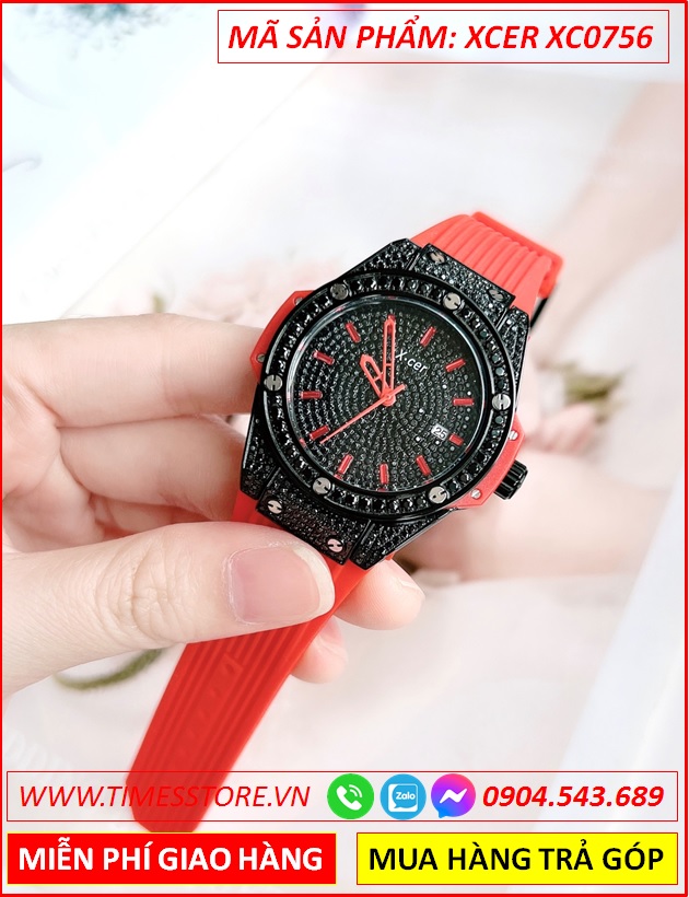 dong-ho-nu-xcer-tua-hublot-mat-full-da-den-day-sillicone-do-timesstore-vn