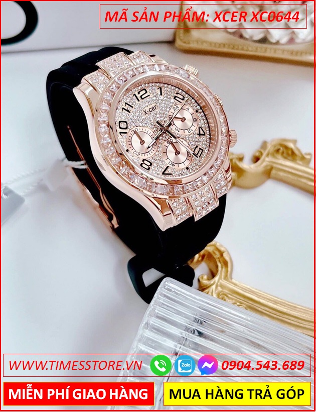 dong-ho-nu-xcer-tua-rolex-full-da-swarovski-rose-gold-day-cao-su-timesstore