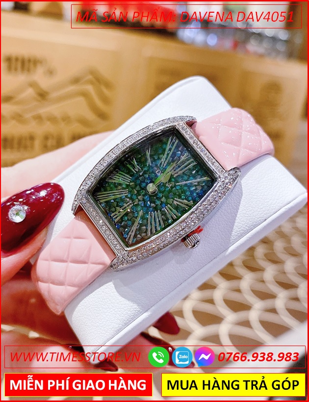 set-dong-ho-nu-davena-mat-oval-xanh-dinh-da-swarovski-rose-day-da-hong-dep-gia-re-timesstore-vn