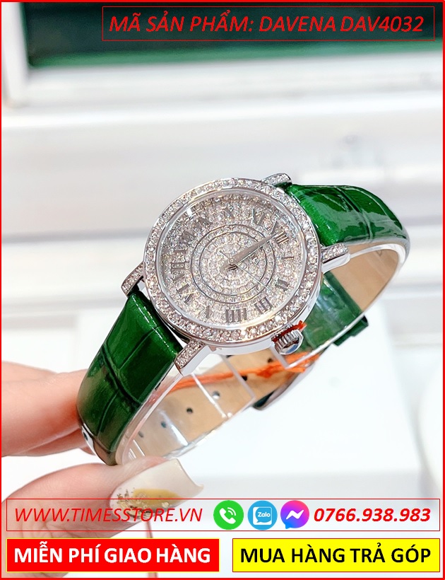 set-dong-ho-nu-davena-mat-tron-dinh-da-swarovski-silver-day-da-xanh-la-dep-gia-re-timesstore-vn