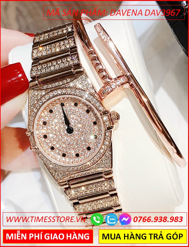 set-dong-ho-nu-davena-mat-tron-full-da-swarovski-rose-gold-chinh-hang-cao-cap-timesstore-vn