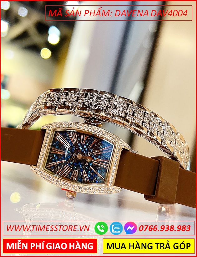 set-dong-ho-nu-davena-mat-xanh-oval-dinh-da-swarovski-rose-gold-day-slicone-nau-gia-re-timesstore-vn