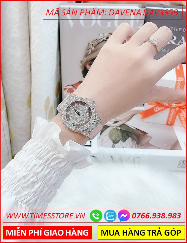 set-dong-ho-nu-davena-ngoi-sao-mat-xoay-dinh-full-da-swarovski-day-cao-su-silicone-hong-dep-gia-re-timesstore-vn