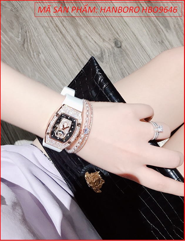 set-dong-ho-nu-hanboro-mat-oval-swarovski-rose-gold-day-slicone-trang-timesstore-vn