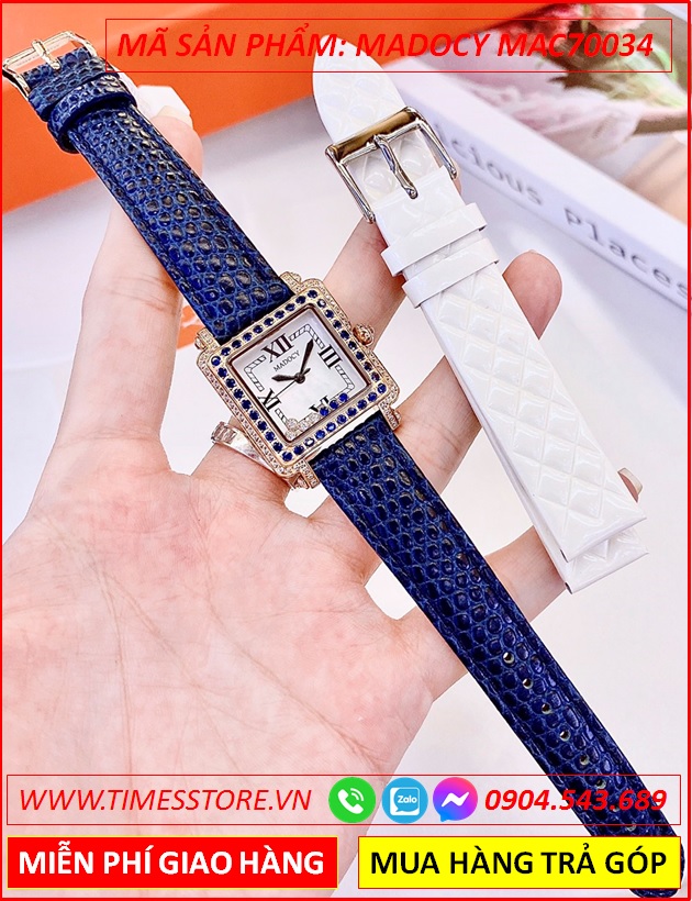 set-dong-ho-nu-madocy-mat-vuong-dinh-da-swarovski-xanh-day-da-xanh-duong-thoi-trang-dep-timesstore-vn