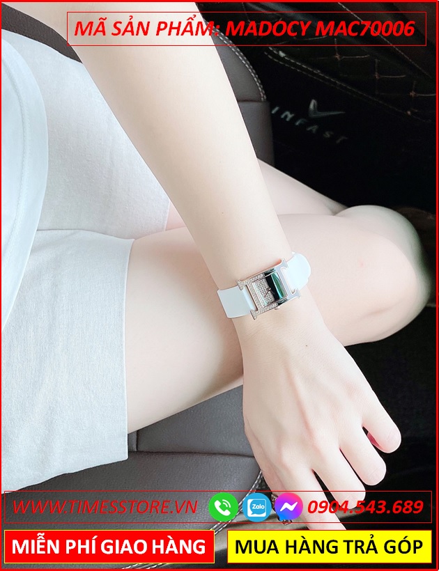 set-dong-ho-nu-madocy-mat-vuong-tua-hermes-dinh-da-rose-gold-day-silicone-trang-thoi-trang-dep-timesstore-vn