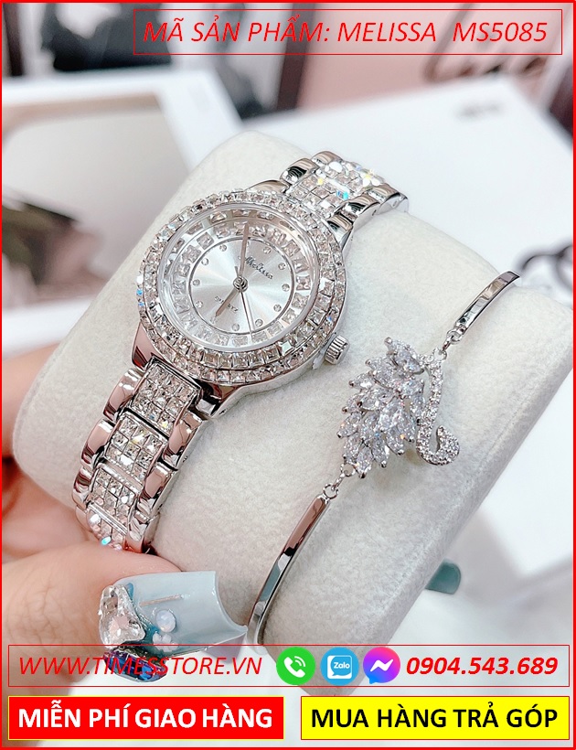 set-dong-ho-nu-melissa-mat-tron-dinh-da-swarovski-day-kim-loai-timesstore-vn