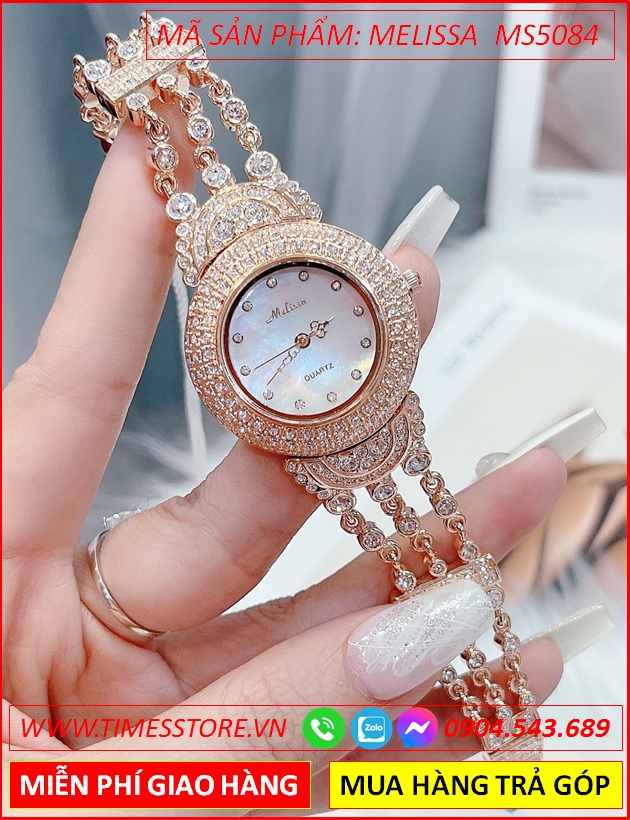 set-dong-ho-nu-melissa-mat-tron-vong-tay-dinh-da-rose-gold-timesstore-vn