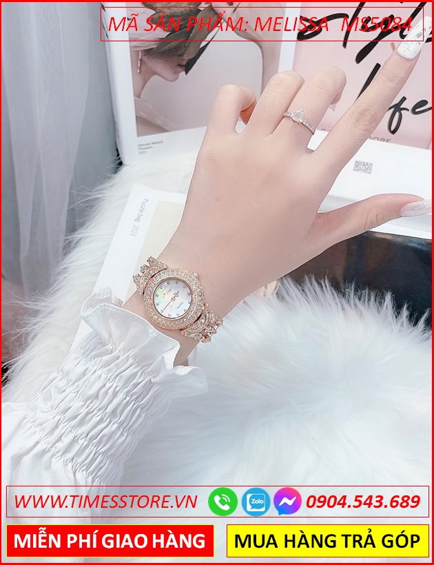 set-dong-ho-nu-melissa-mat-tron-vong-tay-dinh-da-rose-gold-timesstore-vn