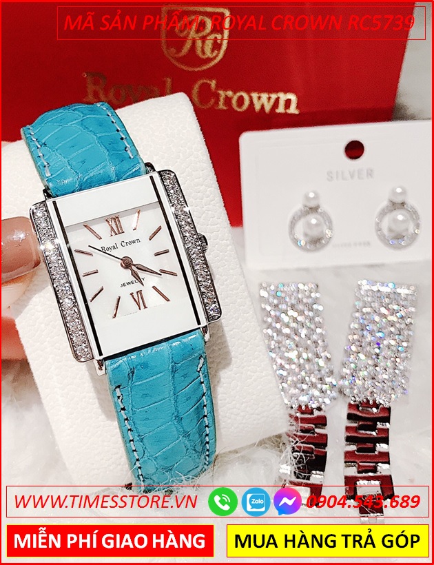 set-dong-ho-nu-royal-crown-jewelry-mat-chu-nhat-day-da-xanh-timesstore-vn