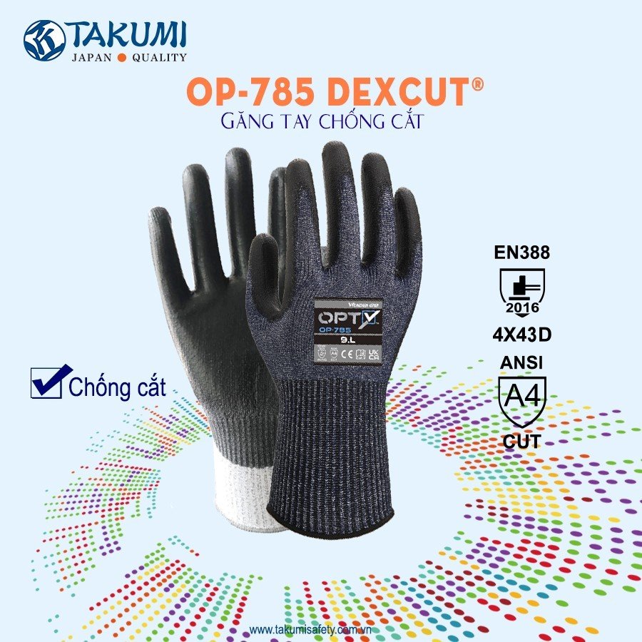 Găng Tay Chống Cắt Wonder Grip Opty OP-785 Phủ PU: Siêu Mỏng Nhẹ, Chống Cắt A3, Linh Hoạt Găng Tay Chống Cắt Wonder Grip Opty OP-785 Phủ PU: Siêu Mỏng Nhẹ, Chống Cắt A3, Linh Hoạt