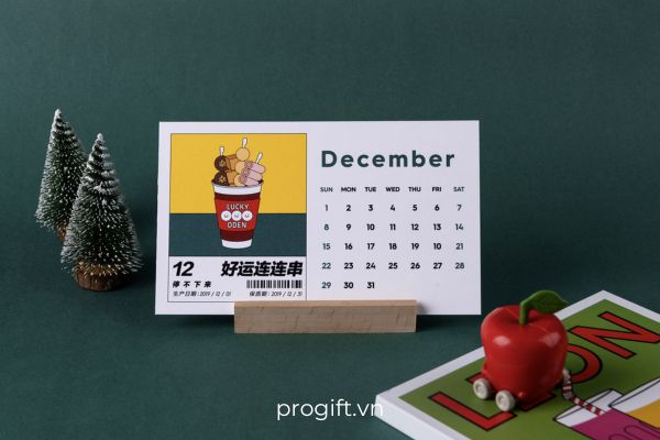 Bộ lịch để bàn xinh xắn