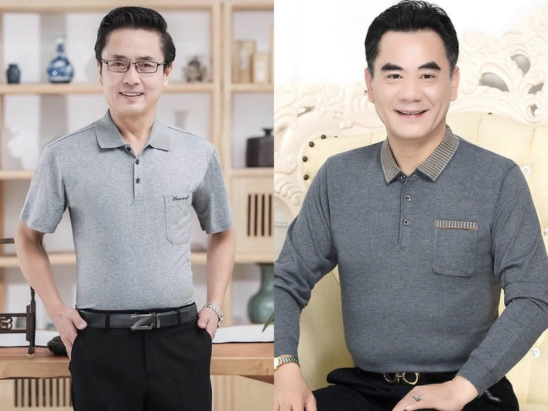 Áo polo nam trung niên