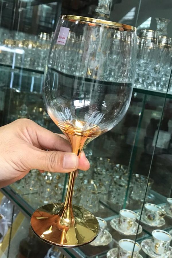 Mẫu ly rượu vang in logo