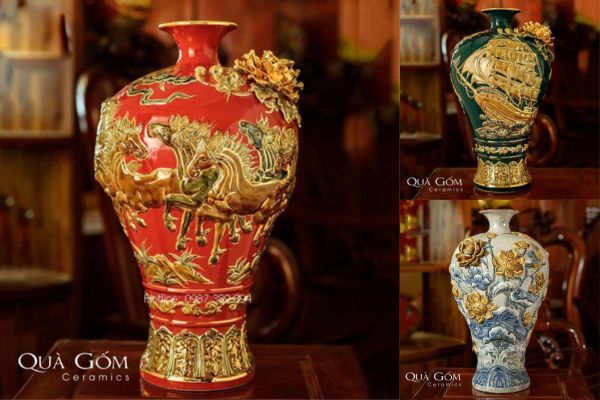 Mai bình tích lộc - sức bát tràng cao cấp